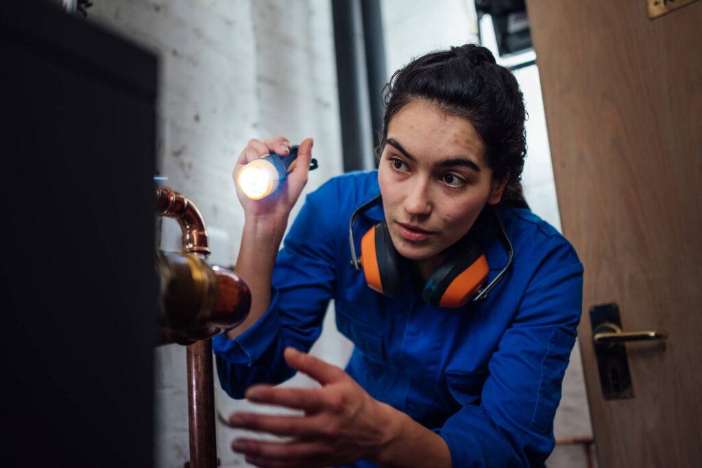 Woman HVAC Technician