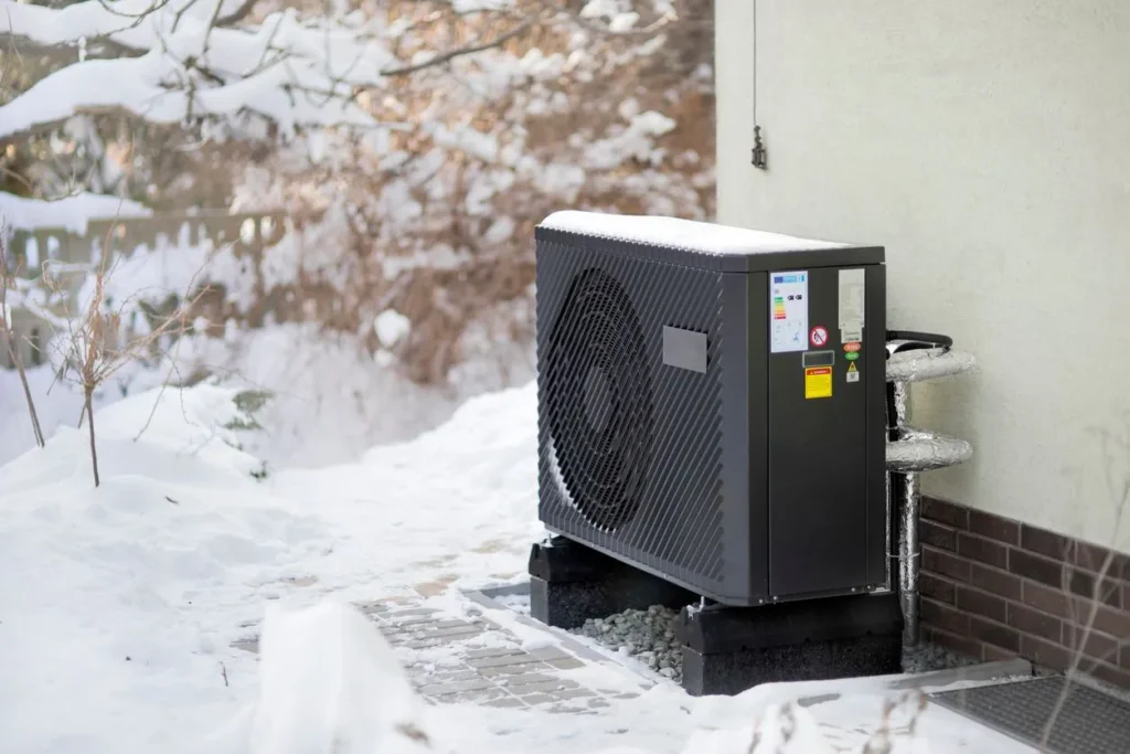 Heat Pump in the Snow