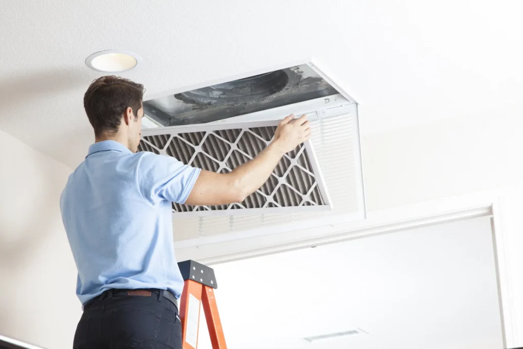 Replacing Air Duct Filter