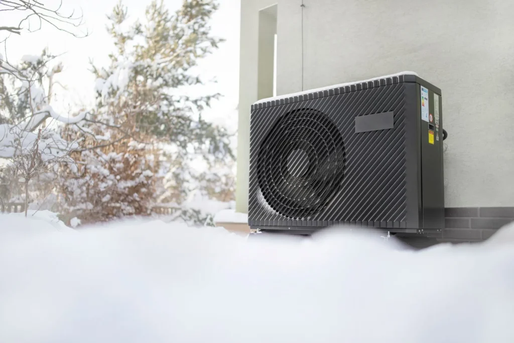 Heat Pump in the Snow